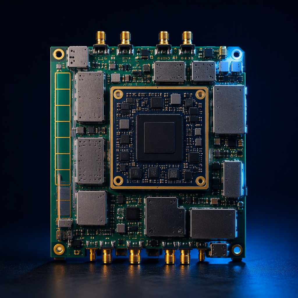 5G base station PCB with RF shielding and chipset module